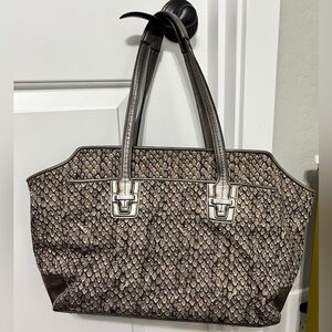 Coach Taylor Snake Print Shoulder Bag